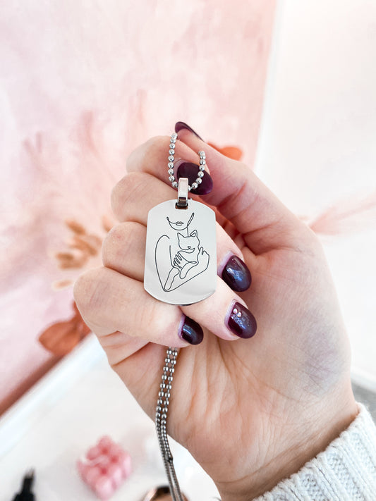 Collana Targa Unisex